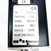 Uhlmann PSE 312 U 2 Nm, 150 U/min, 24 VDC Gear reducer