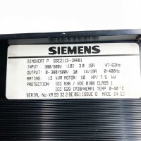 Siemens 13kVA, 10HP/7.5kW, 6SE2113-3AA01 out 0-380/500V, 0-400Hz, 14/19A SIMOVERT, converter