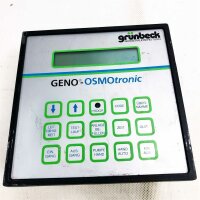 grünbeck wasseraufbereitung GENO-OSMOtronic Bedienpanel