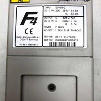 KEB 09.F4.S1D-5003, 2.8KVA out 0-409Hz max, UL 6.8A COMBIVERT, F4, Frequenzumrichter