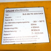 Leuze Electronic SLS 89/7Se-220/240V -20/+50°C Sensor
