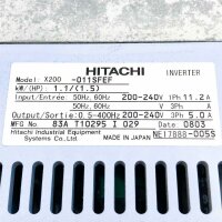 Hitachi X200-011SFEF 50/60z, 5...400Hz, 200...400V, 5A Fequenzumrichter