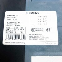 Siemens 3SK1121-2CB42 50Hz, 300V Sicherheitsrelais