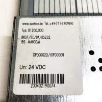 Suetron IBS-MMICOM, 81200,000 24VDC Interface Modul