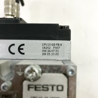 Festo 2x CPV 10 - VI 18200 + CPV10-GE-FB-8, 18252 + CPV10-VI-P8-M7-B, 152432 + 8x 161416, P302 0,9...10 bar, 3,0... 8 bar Ventilinsel