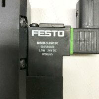 Festo CPE24-M1H-3GLS-3/8, 163169, L843 + MSEB-3-24V DC -0.9-10bar, 2.5-10bar, +  1.5W, 24V DC Magnetventil