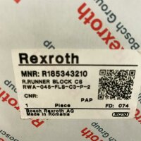 Rexroth MNR: R185343210  ROLLENSCHIENEN-LAUFBLOCK