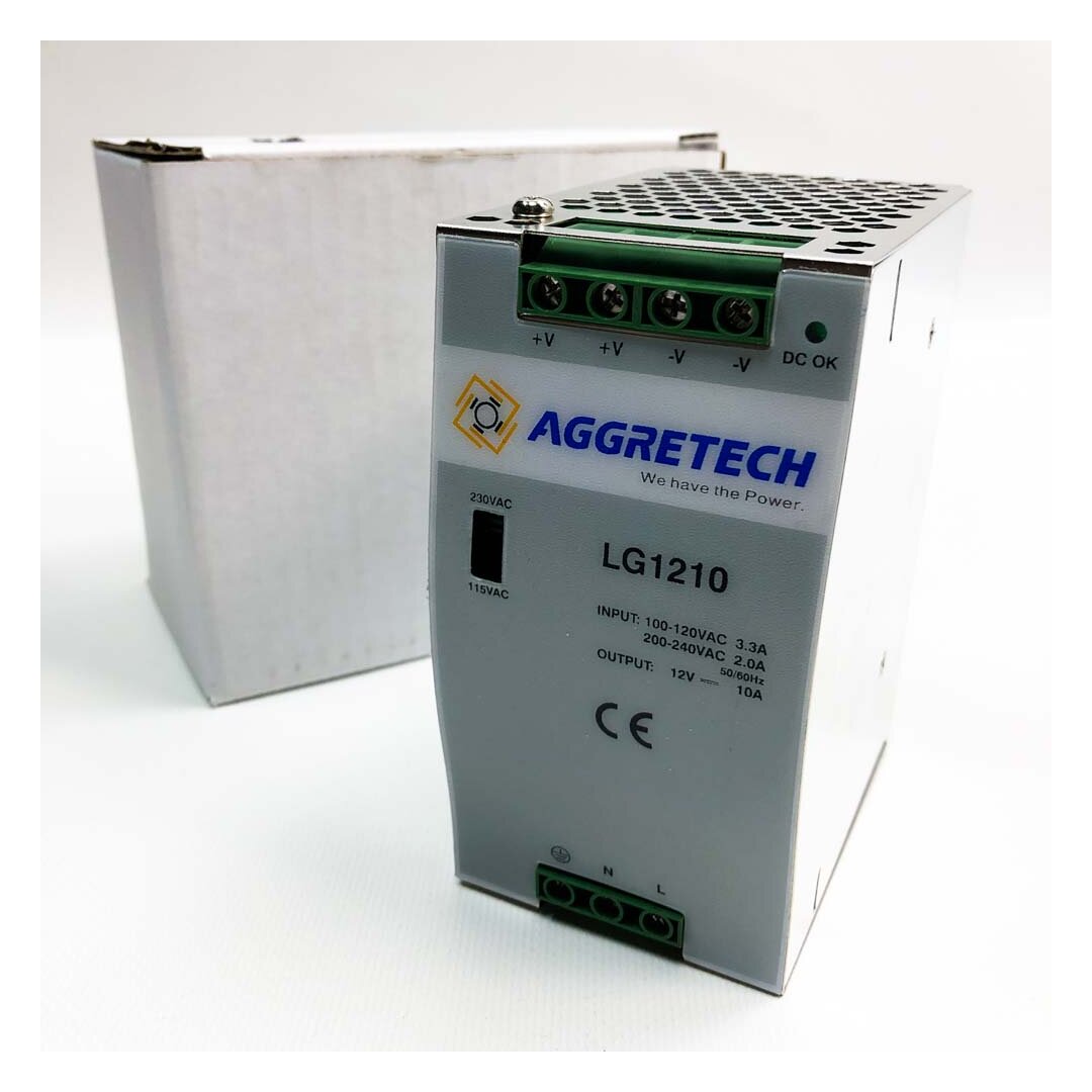 AGGRETECH LG1210 230VAC, 115VAC, 3.3A, 10A Power Supply