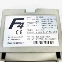 KEB 12F4C3D-4000, F4 Input: 50/60Hz, AC 3 PH 305... 440V/ 10.5A TO 460...500V/ 8.4A Frequenzumrichter