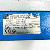 Endress+Hauser RID261-B11 9...17.5 VDC, 10mA +/- 1mA PROFIBUS-PA indicator