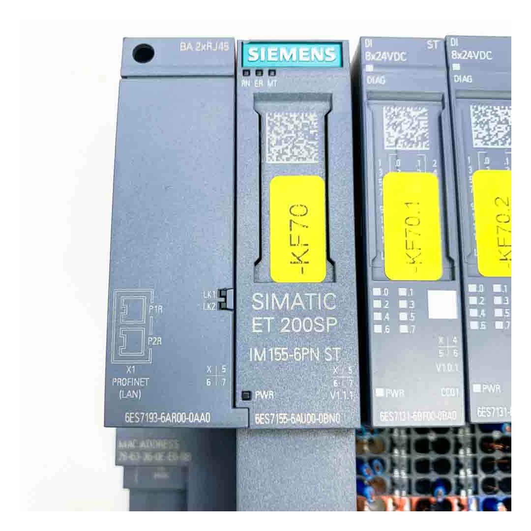 Siemens 6ES7193-6AR00-0AA0+ 6ES7155-6AU00-0BN0+ 4x 6ES7131-6BF00-0BA0+  6ES7136-6BA00-0CA0 8x24VDC Simatic S7