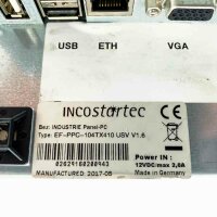 INCOstartec INDUSTRIE Panel-PC, EF-PPC-104TX410 USV V.16 max 2.0A Interface