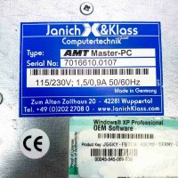 Janich & Klass AMT Master-PC, 7016610.0107 115/230V; 1.5/0.9A 50/60Hz Messtechnik