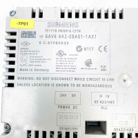 Siemens SIMATIC PANEL TOUCH, 1P 6AV6 642-0BA01-1AX1 24V 0V Interface