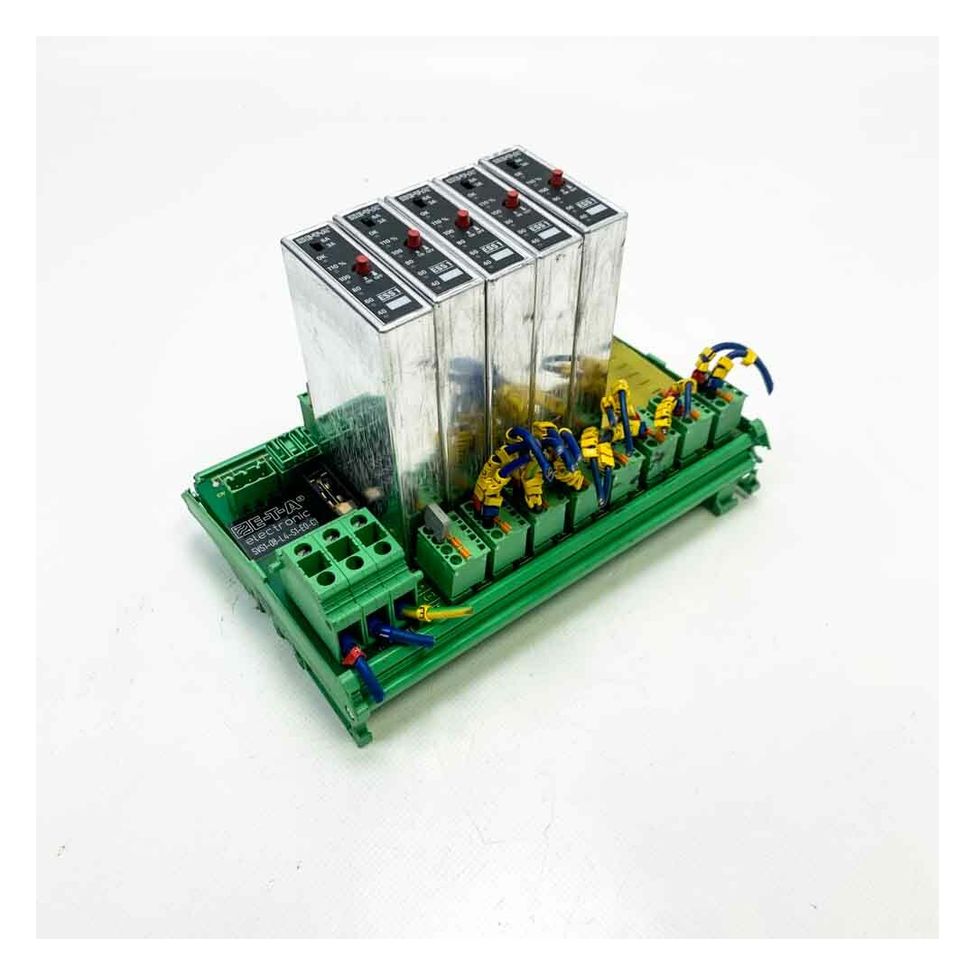 E-T-A electronic SVS1-08-L4-S1-E0-C1 + 5x ESS1-001-DC24V-3A/6A DC24V-3A/6A SPS-Prozessoren