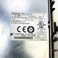 YASKAWA SGDH-30AE, Ver. 39A45, OP3407-3-3 3PH 0-230V, 0-300Hz, 24.8A, 3.0kW Servopack