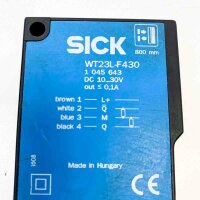 SICK WT23L-F430, 1 045 643 DC: 10...30V, out < 0.1A Sensor