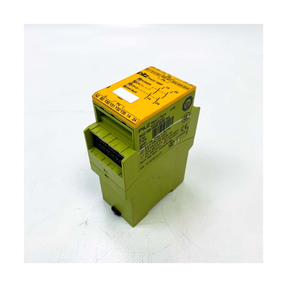 Pilz Pnoz 16sp 777070 Response Time 50ms 24 0 Vac 24 Vdc 3 5