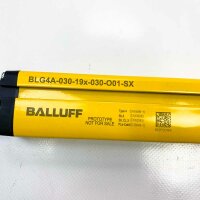 BALLUFF BLG4A, 030-19x-030-O01-SX (receiver) + BLG4A. 030-19x-030-O01-SX (transmitter) Power Supply: 24VDC, Response Time: 11ms, Protection: IP65, Resolution: 30mm, Power Cons.: 4W max, Range: 0.2...19m, Software rel: 3.0.3 Transmitter/Receiver (Scanner)