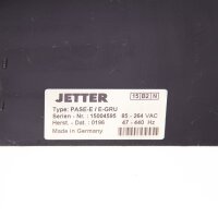 Jetter Type Pase-E/E-GRU Controller - Steuerung Controller