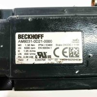BECKHOFF AM8031-0D21-0000 1,38 Nm, 6000rpm, 1,95 Arms Servomotor