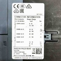 SIEMENS 3VA2116-7HL32-0AA0 50/60Hz,8kV, 800V Leistungschalter