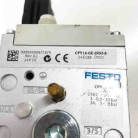 FESTO CPV10-GE-DI02-8, 546188 + CPV10-VI, 18200 + 4x 161415 + 4x 161368 DC 24V Magnetventile