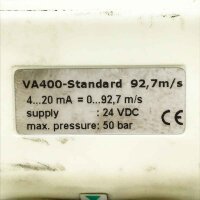 CS INSTRUMENTS VA400 0695.4001/0 92,7m/s, 4...20mA, 24VDC, 50bar Verbrauchssonde