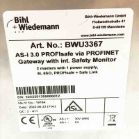 BIEHL+WIEDEMANN BWU3367 ASi-3 PROFIsafe via PROFINET, 19784 30V, 9W Gateway