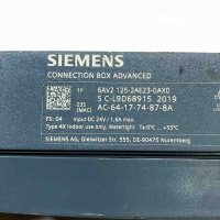 SIEMENS SIMATIC HMI, 6AV2 125-2AE23-0AX0, FS:04 DC 24V / 1,6A Anschluss-Box