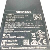 SIEMENS Sinamics, 6SL3120-2TE13-0AD0, FS: B 3AC 0-480V, 3A/3A, 0-550Hz Double Motor Module