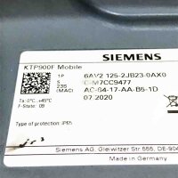 SIEMENS KTP900F Mobile, 6AV2 125-2JB23-0AX0 FS: 09 DC 24V / 1,0A max Mobile Panel