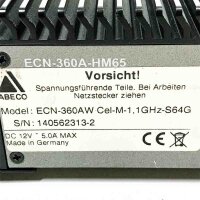 ABECO ECN-360A-HM65, Cel-M-1,1GHz-S64G DC 12V, 5.0A MAX