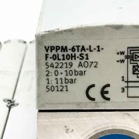 FESTO VPPM-6TA-L-1-F-0L10H-S1, 5442219 + 5x 533342 + 5x 533345 + VMPA1-FB-EPL-GU, 533372 + 4x CPX-GE-EV, 195742 + 2x CPX-AB-8-M8x2-4POL, 541256 + CPX-AB-4-M12x2-5POL, 195704 + CPX-FB13, 195740 + CPX-AB-2-M12-RK-DP, 541519 10bar Ventilmodule