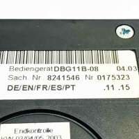 SEW EURODRIVE MDX60A0450-503-4-00 + MCH42A-0T + DDBG11B-08, 8241546 0...180Hz, 89A AC (400V), 62,3kVA Steuerkopf