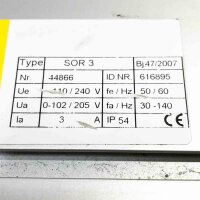 WEBER SOR  3, 125659 110/240V, 50/60Hz Frequenzumrichter