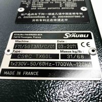 STÄUBLI CS8C TX60 1x230VV-50/60Hz-1700VA-120kA Robot Controller