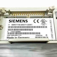 SIEMENS SIMODRIVE, 6SN1123-1AA00-0CA2, VER: A + 6SN1118-0AA11-0AA1, VER: C  Regler