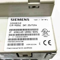 SIEMENS SIMODRIVE, 6SN1145-1BA01-0DA1, VER: E INT. 55/71KW E/R Module