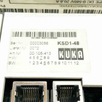 KUKA KSD1-48, 00-105-413, E93DA123I4B531, HW: 7, SW: 5 DC 0-585VV, 20,8A, 14,1kVA Servo Drive