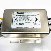 TYCO 6-6609096-2, F4332C 520VAC, 25AMP, 50-60Hz EMI Filter