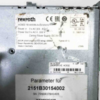 Rexroth HCS02.1E-W0054-A-03-NNNN + CSH01 .3C-ET-EN2-NNN-CCD-S2-S-NN-FW Power Out: 3 x AC 0...530 V, DC 24 V Frequenzumrichter