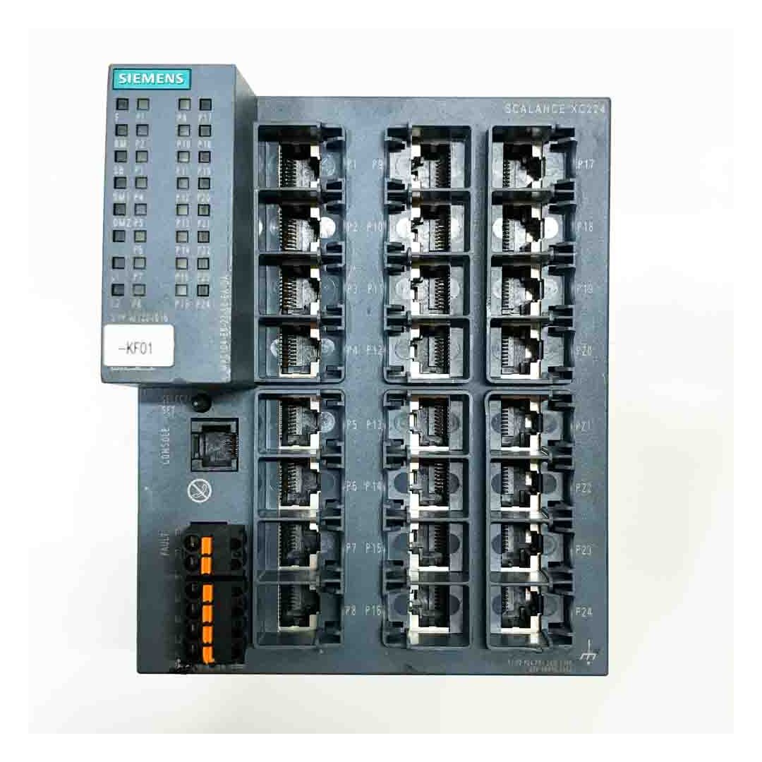 SIEMENS SCALANCE XC224, 6GK5224-0BA00-2AC2, E-Stand:02 12...24V, 0.75A Industrial Ethernet Switch