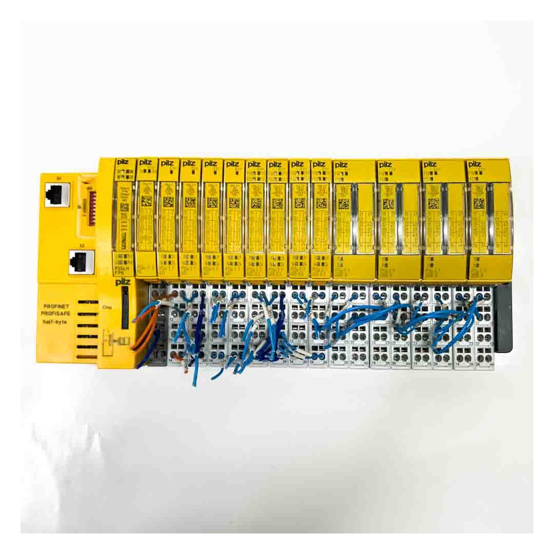 Pilz PROFINET PROFISAFE half-byte, PSSu H, 312043 + PSSu E F, 312190 + 4x PSSu E F, 312200 + 4x PSSu E F,312210 + 4x PSSu E F, 312225 24VDC Power Supply