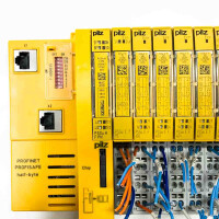 Pilz PROFINET PROFISAFE half-byte, PSSu H, 312043 + PSSu E F, 312190 + 4x PSSu E F, 312200 + 4x PSSu E F,312210 + 4x PSSu E F, 312225 24VDC Power Supply