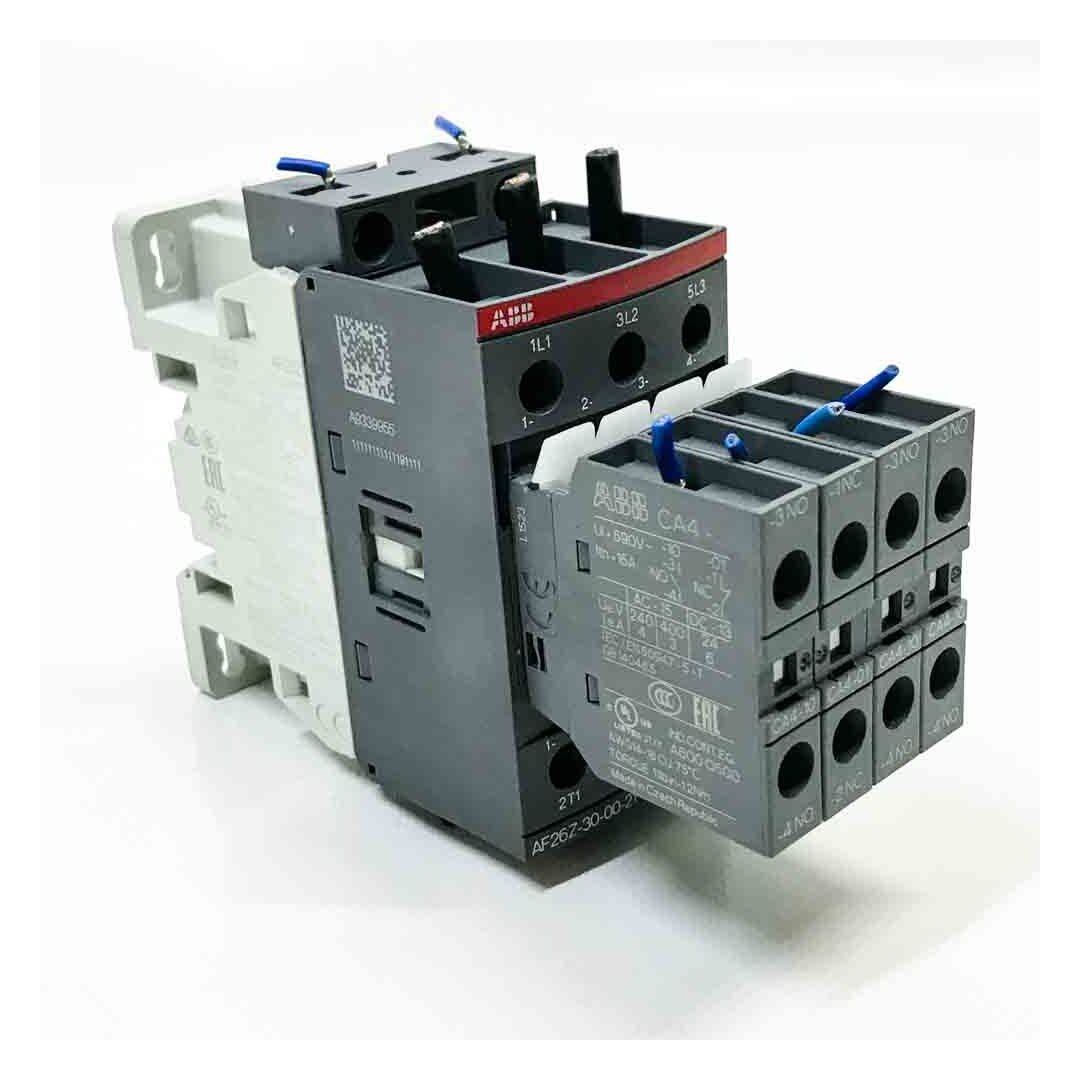 ABB AF26Z, CT12200R1 + CA4, GB14048.5 Ui=690V~, lth=50A, Uimp=6kV, leAC-1=45A Schütze