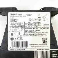 Siemens 3RW3017-2BB04 24V, 12.5A, 200-480V, 50/60Hz Softstarter