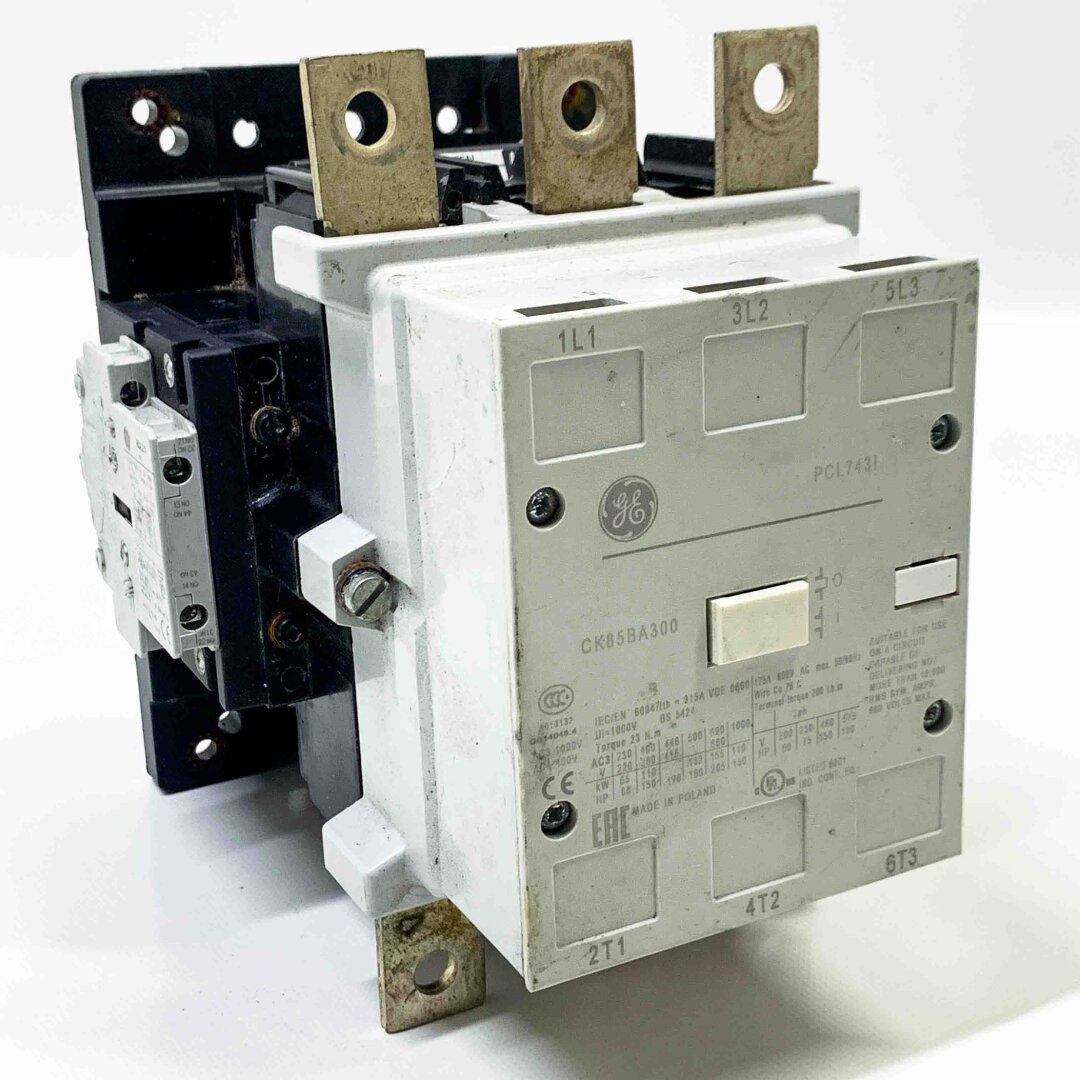 GENERAL ELECTRIC GE CK85BA300, PCL743! 50/60Hz, GB14048.4, 175A, 600V, Ui: 1000V Contactor