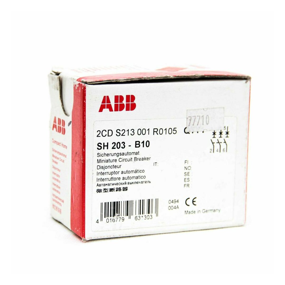 ABB SH 203 B10 Sicherungsautomat Leitungsschutzschalter 10A 3 Pol