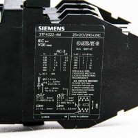 Siemens 3TF42 22-4MF0 Schütz, AC-3: 7,5kW 400V, 22E 2NO+2NC, 110V 50Hz